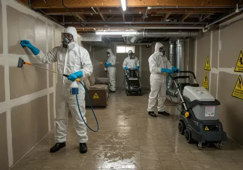 Basement Moisture Removal and Structural Drying process in Garfield County, UT